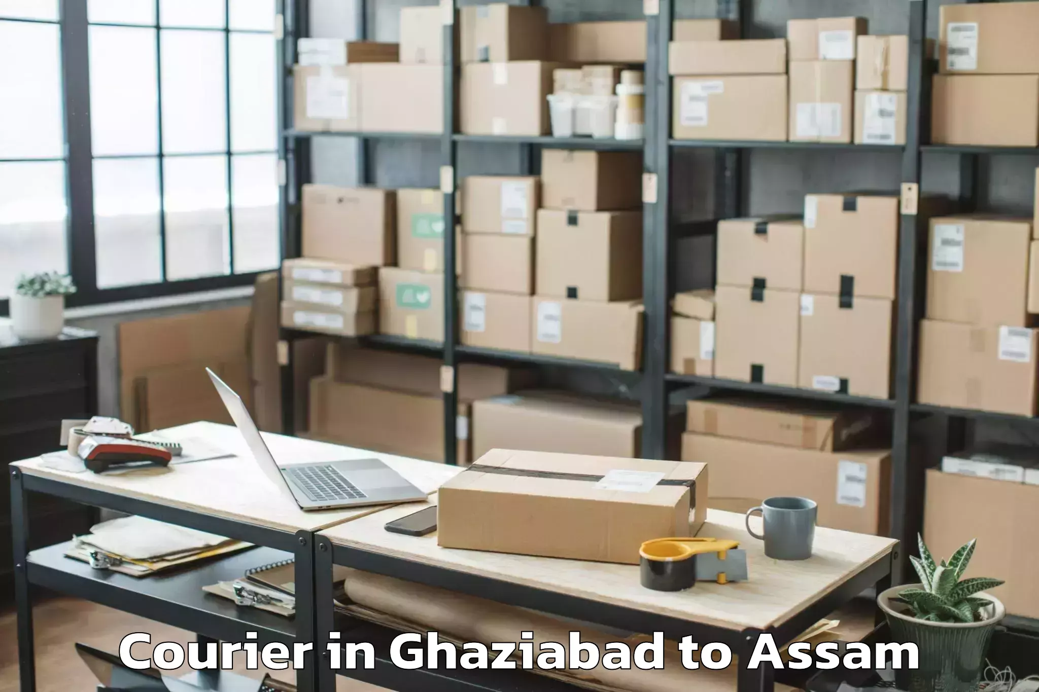 Hassle-Free Ghaziabad to Demow Courier